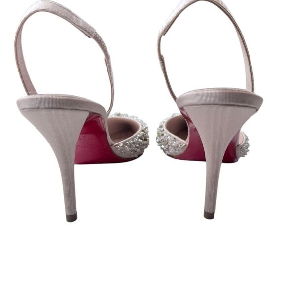 NWT Christian Louboutin Queenissima Sling 80 (37.5/7.5) - Picture 6 of 8
